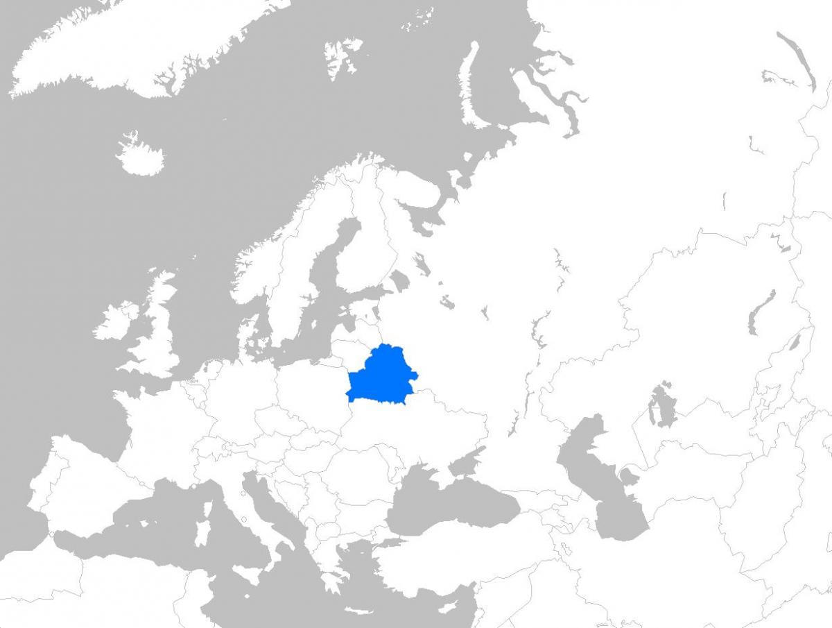 Peta Belarus eropa