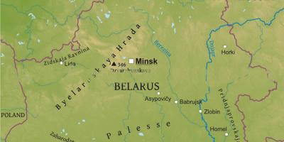 Peta Belarus fisik
